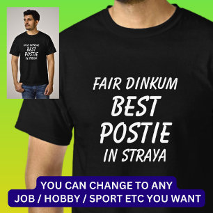 Messe Dinkum BEST POSTIE (Postman) in Straya T-Shirt