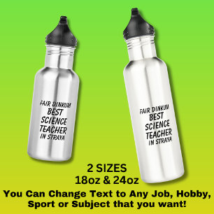 Messe Dinkum BEST SCIENCE LEHRER IN Straya Edelstahlflasche