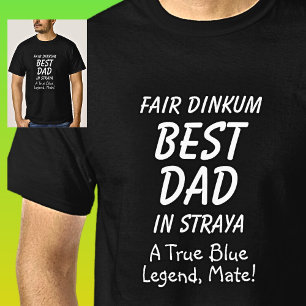 Messe Dinkum BEST VATER in Straya Wine tasting in  T-Shirt