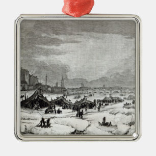 Messe gehalten auf der Themse Silbernes Ornament