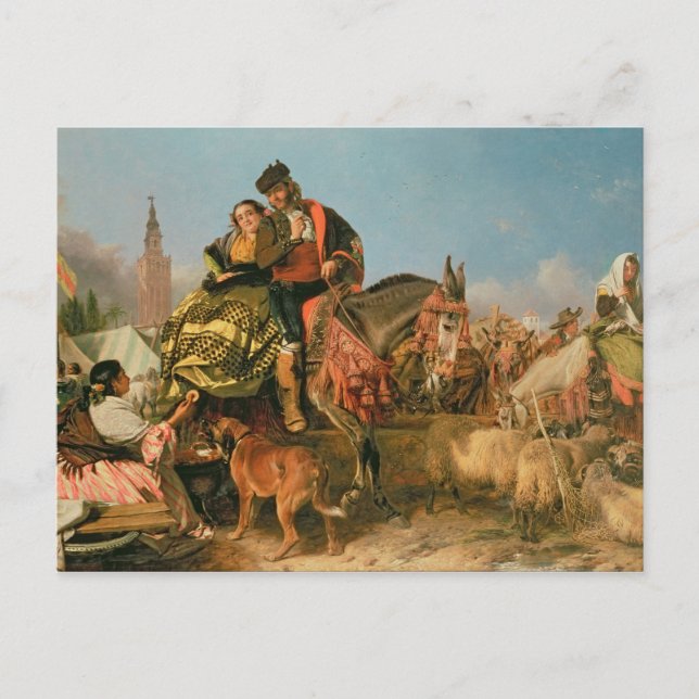 Messe in Sevilla Postkarte (Vorderseite)