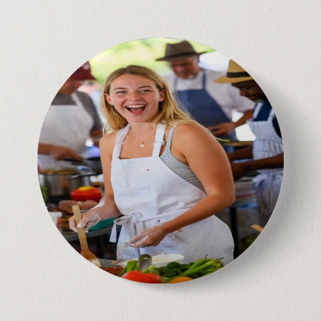 Messe-Kochwettbewerb-Foto-Anpassung Button (Vorderseite)