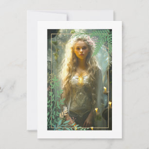 Messe Maiden Flachbildschirm Mitteilungskarte