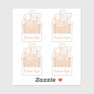 Messe Mittelalterliche Königliche Prinzessin Set 4 Aufkleber