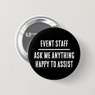Messe- oder Geschäftsevent-Personal Button