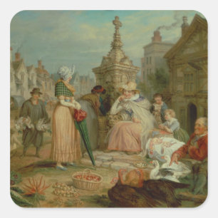 Messe Quadratischer Aufkleber