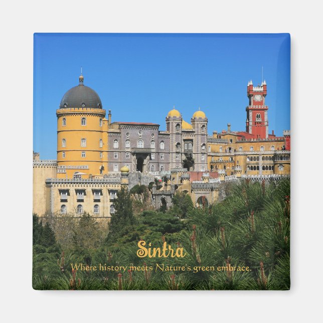 Messe Sintra Palace Foto in Portugal Magnet (Vorne)