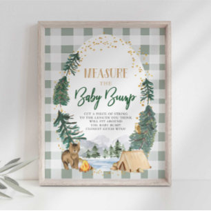 Messen Sie das Baby-Bäuchlein Baby Shower Schild