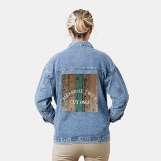 Messen Sie zweimal, schneiden Sie einmal Jean Jack Jeansjacke