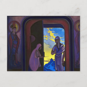 Messenger, 1946 von Nicholas Roerich Postkarte