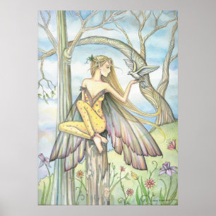Messenger Fairy Dove Poster von Molly Harrison