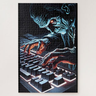 Messenger of the Untot - Ken Gage Horror Art Puzzle