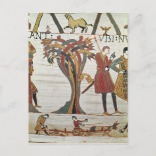 Messengers von Duke William kamen zum Grafen Postkarte