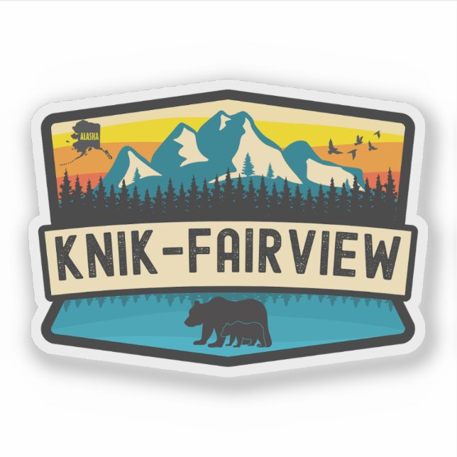 Messer-Fairview, Alaska Aufkleber (Vorderseite)