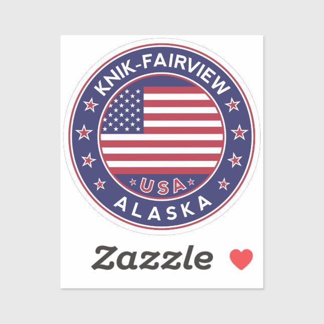 Messer-Fairview Alaska, Knik-Fairview Aufkleber (Blatt)