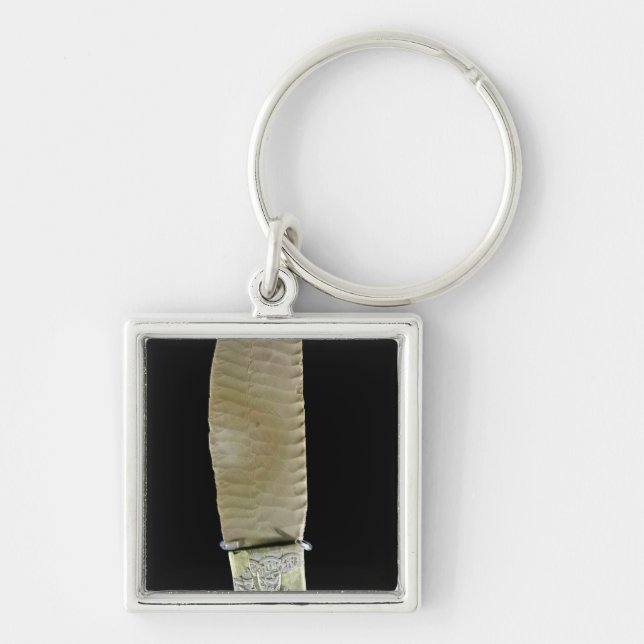 Messer geschnitzt mit Kampfszenen Schlüsselanhänger (Vorne)