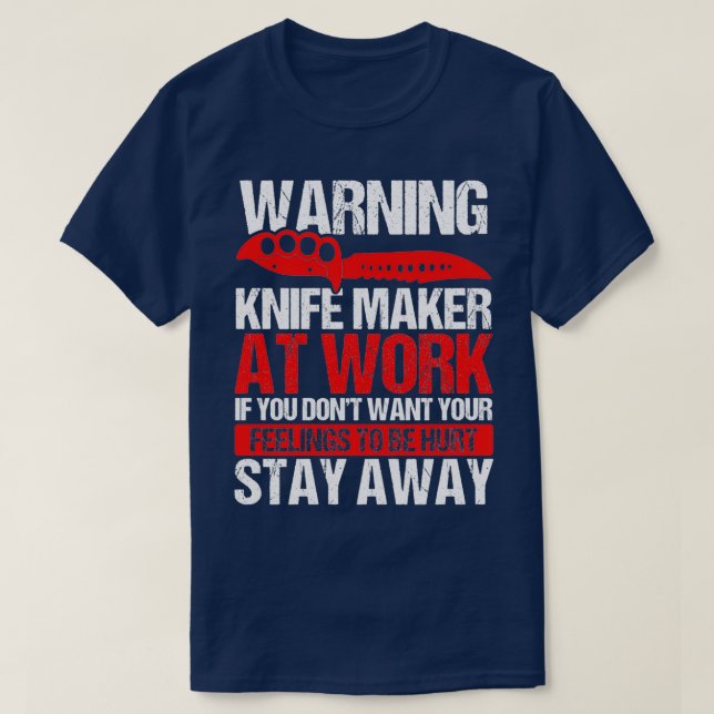 Messer Making Knife sammeln Bladesmith Knife Maker T-Shirt (Design vorne)