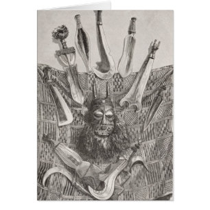 Messer, Maske und Matte vom oberen Kongo