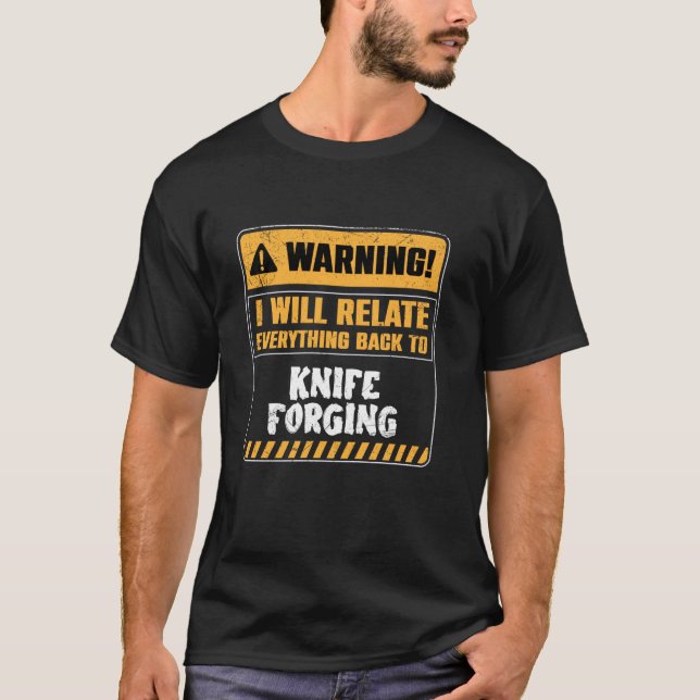Messer schmieden T-Shirt (Vorderseite)