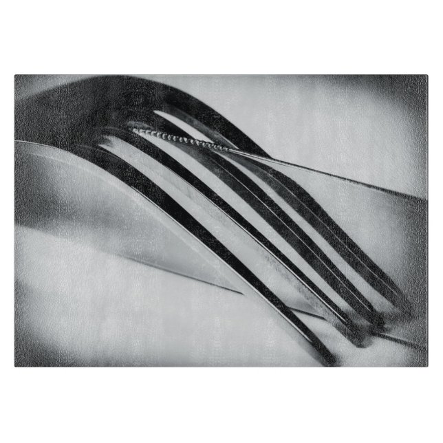 Messer und Gabel Schneidebrett (Vorderseite)