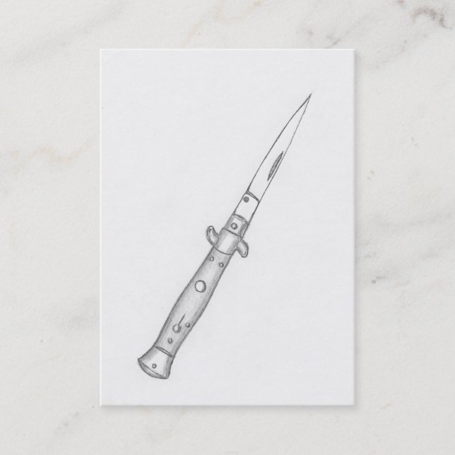 Messer-Visitenkarte Visitenkarte (Vorderseite)