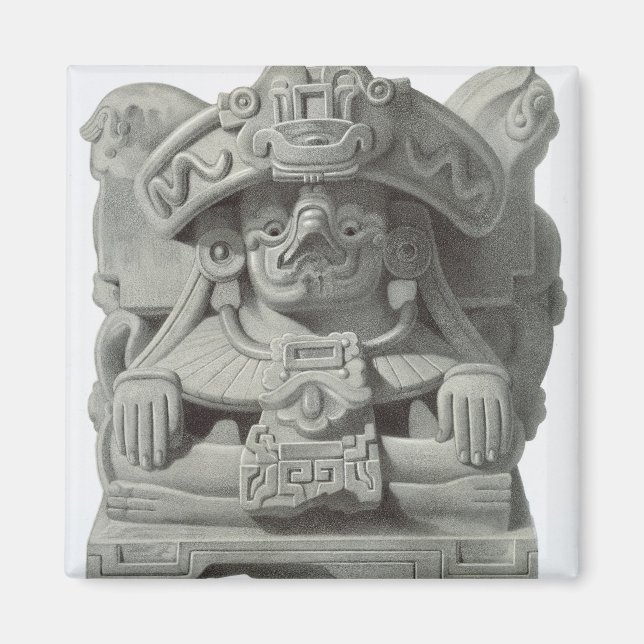 Messer zum Ausschneiden der Herzen von Opferfizii Magnet (Vorne)