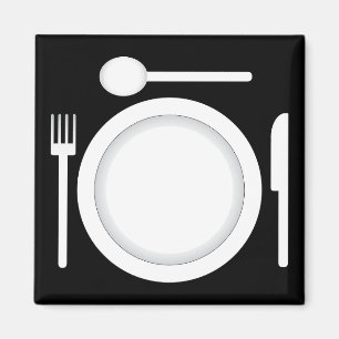 Messergabel und Löffel Magnet