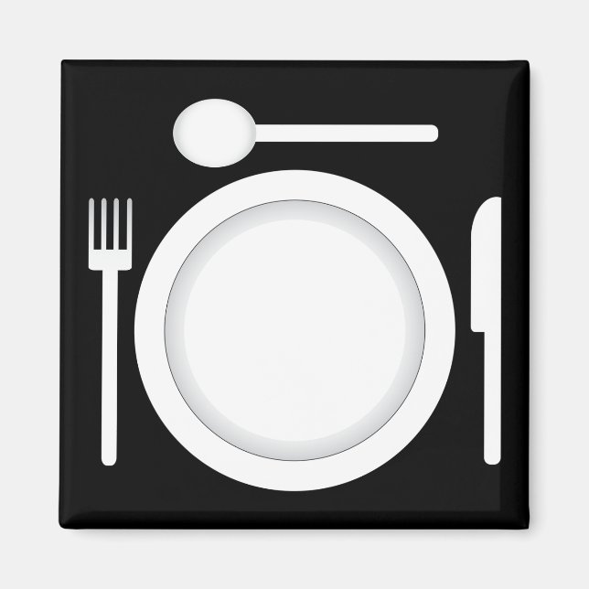 Messergabel und Löffel Magnet (Vorne)