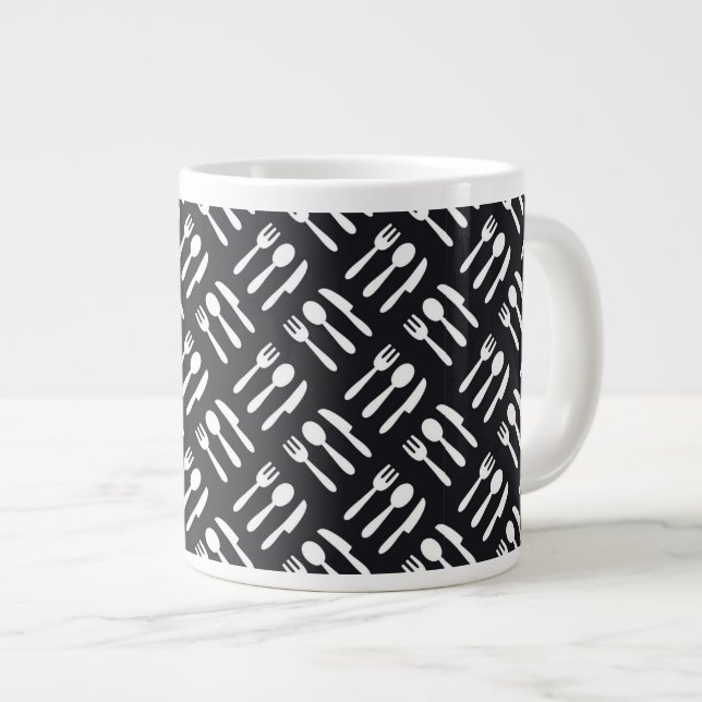 Messermuster für Gabelspange Jumbo-Tasse (Vorderseite Rechts)