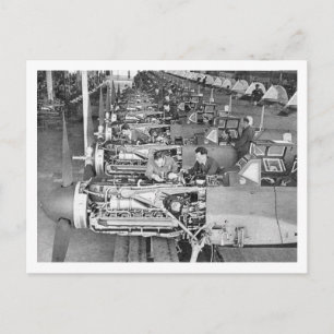 Messerschmitt Bf109 Produktionsanlage in Regensbur Postkarte