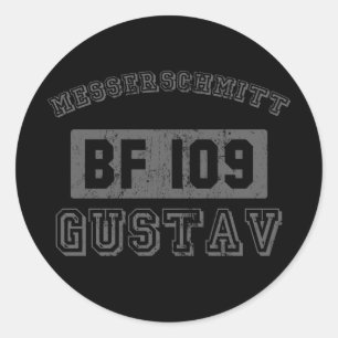 Messerschmitt BF109 Runder Aufkleber