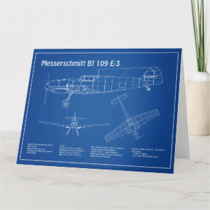 Messerschmitt Bf 109 - Flugzeugkonzept AD Dankeskarte