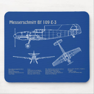 Messerschmitt Bf 109 - Flugzeugkonzept AD Mousepad