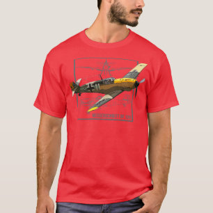 Messerschmitt BF 109 German WW2 Fighter Flugzeug T-Shirt