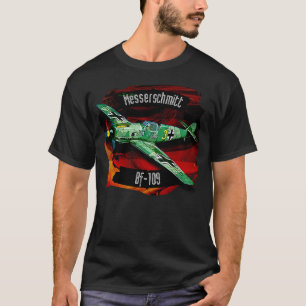 Messerschmitt BF-109 Luftwaffe Fighter Flugzeug T-Shirt