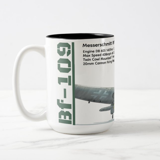 Messerschmitt Bf 109G-2 Zweifarbige Tasse (Links)