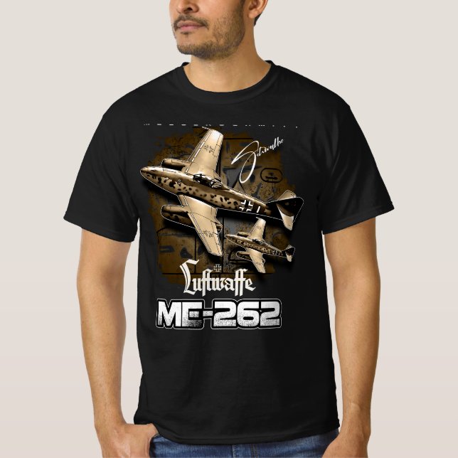 Messerschmitt ME-262 Luftwaffe T-Shirt (Vorderseite)
