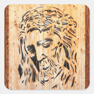Messiah-Aufkleber Quadratischer Aufkleber