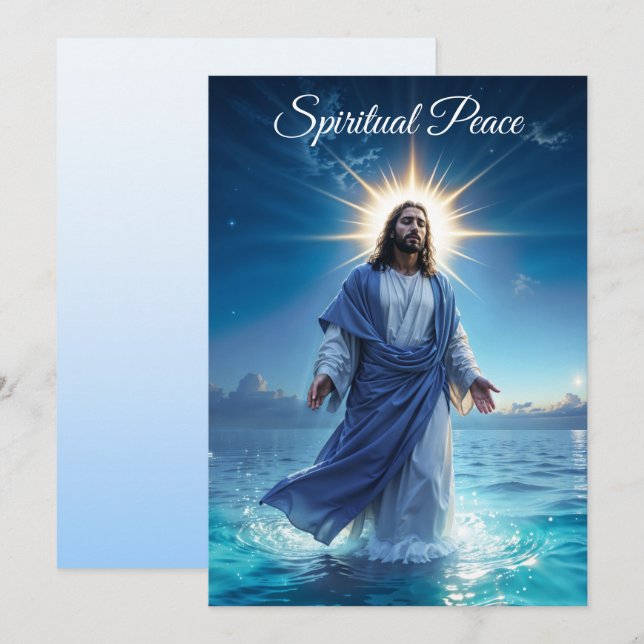 Messiah Jesus Christus Gnade und Gelassenheit Kuns Einladung (Vorne/Hinten)