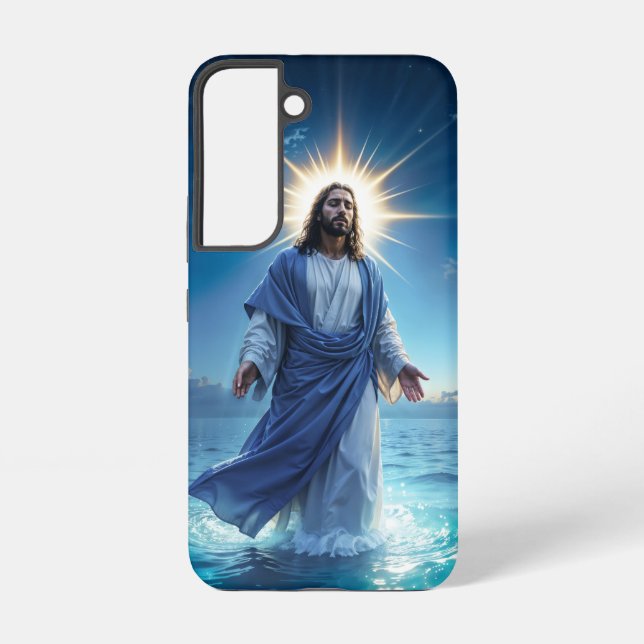 Messiah Jesus Christus Gnade und Gelassenheit Kuns Samsung Galaxy Hülle (Rückseite)