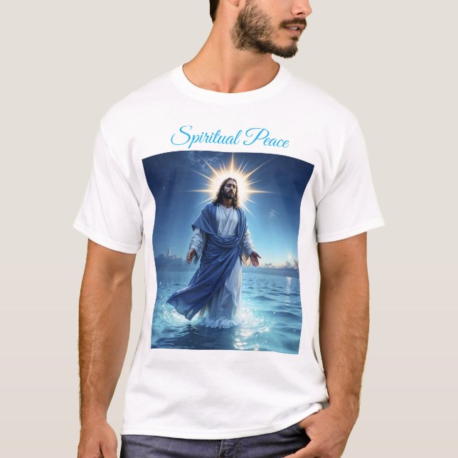 Messiah Jesus Christus Gnade und Gelassenheit Kuns T-Shirt (Vorderseite)