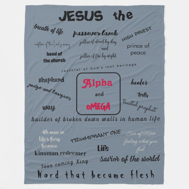 Messiah Series Fleece Blanket (Vorderseite)