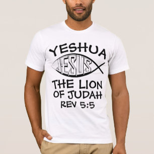 MESSIANISCHE JÜDISCHE T - Shirt, LION JUDAH T-Shirt