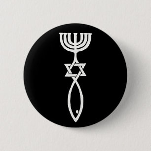 Messianisches Symbol Button