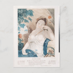 Messidor , zehnter Monat des Republikaners Postkarte