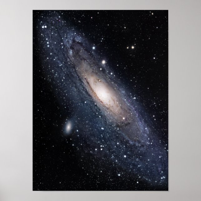 Messier 31, Die große Galaxie in Andromeda Poster (Vorne)