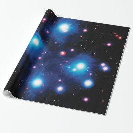 Messier 45 Pleiades Star Cluster NASA Space Foto Geschenkpapier