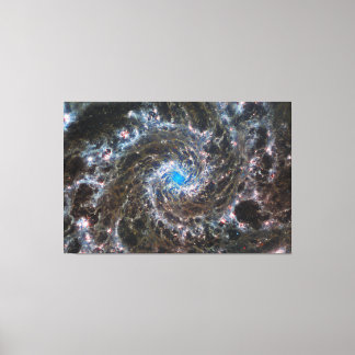 Messier 74 (M74) Galaxy | NGC 628 | MIRI | JWST Leinwanddruck