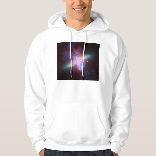 Messier 82 NGC 3034 Cigar Galaxy M82 Composite Hoodie (Vorderseite)