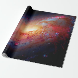 Messier M106 Spiralgalaxie Weltraumfoto Geschenkpapier